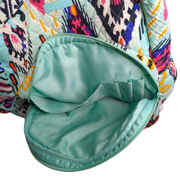 Vera Bradley XL Essential Backpack School Laptop Padded Backpack Pueblo Pattern - Picture 7 of 9